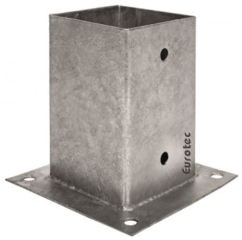 Eurotec Aufschraubhülse für Vierkantpfosten  121 x 121 mm